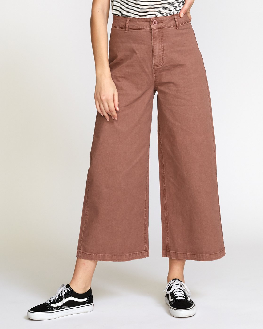 womens high waisted cropped trousers