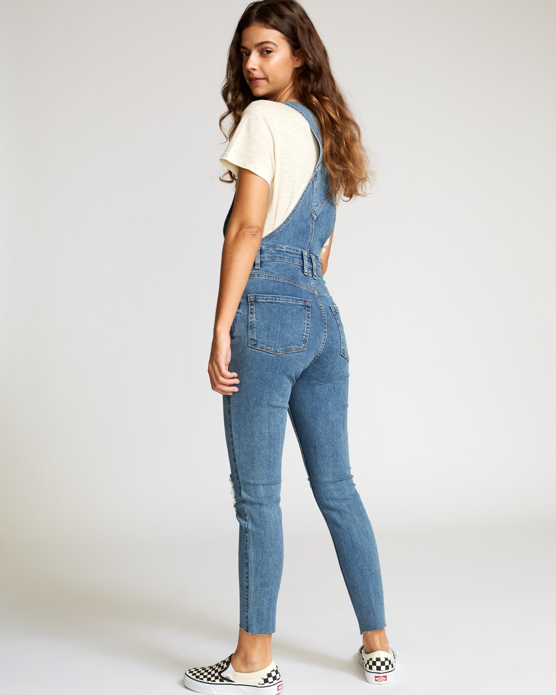 RVCA Womens FOSS Denim Overall