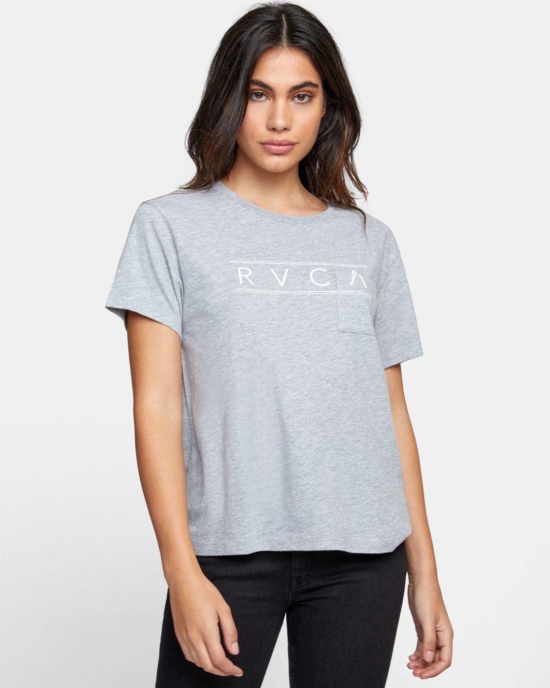rvca shirt white
