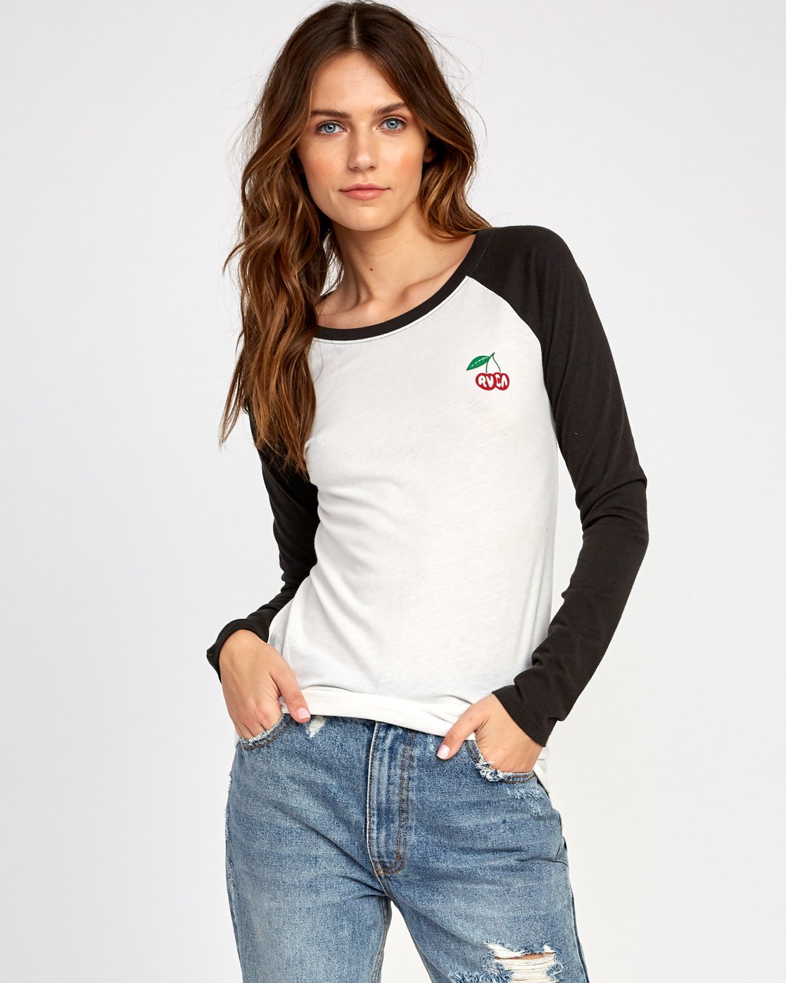 rvca baseball tee