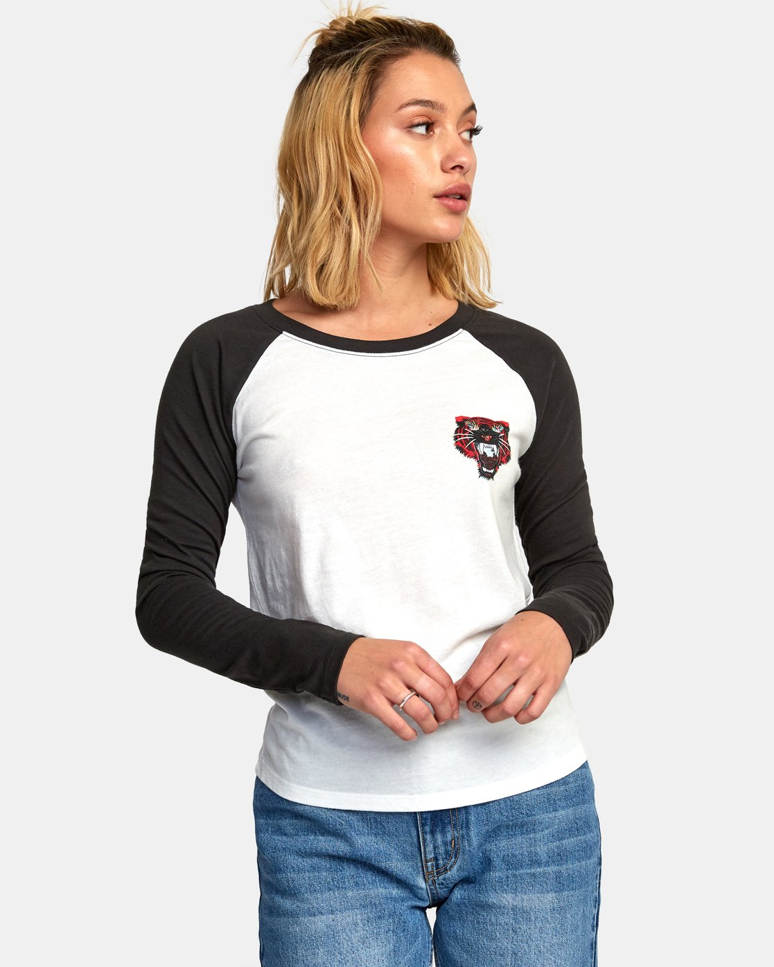 rvca baseball tee