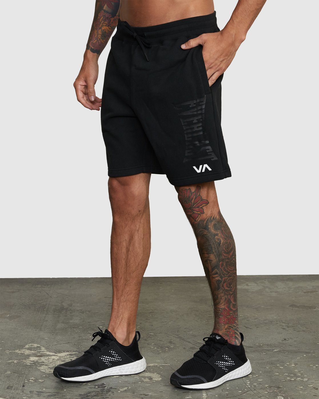 Everlast x RVCA Sweat Shorts for Men W4WKMGRVP1 RVCA