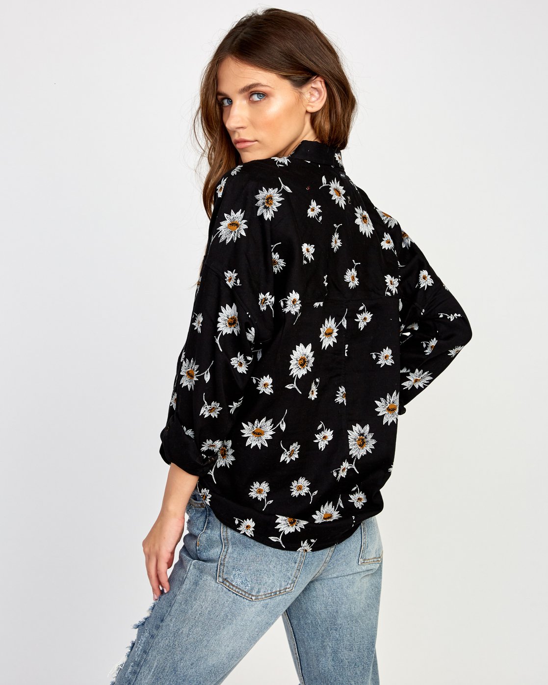 RVCA Womens Vedder Button-Up Shirt