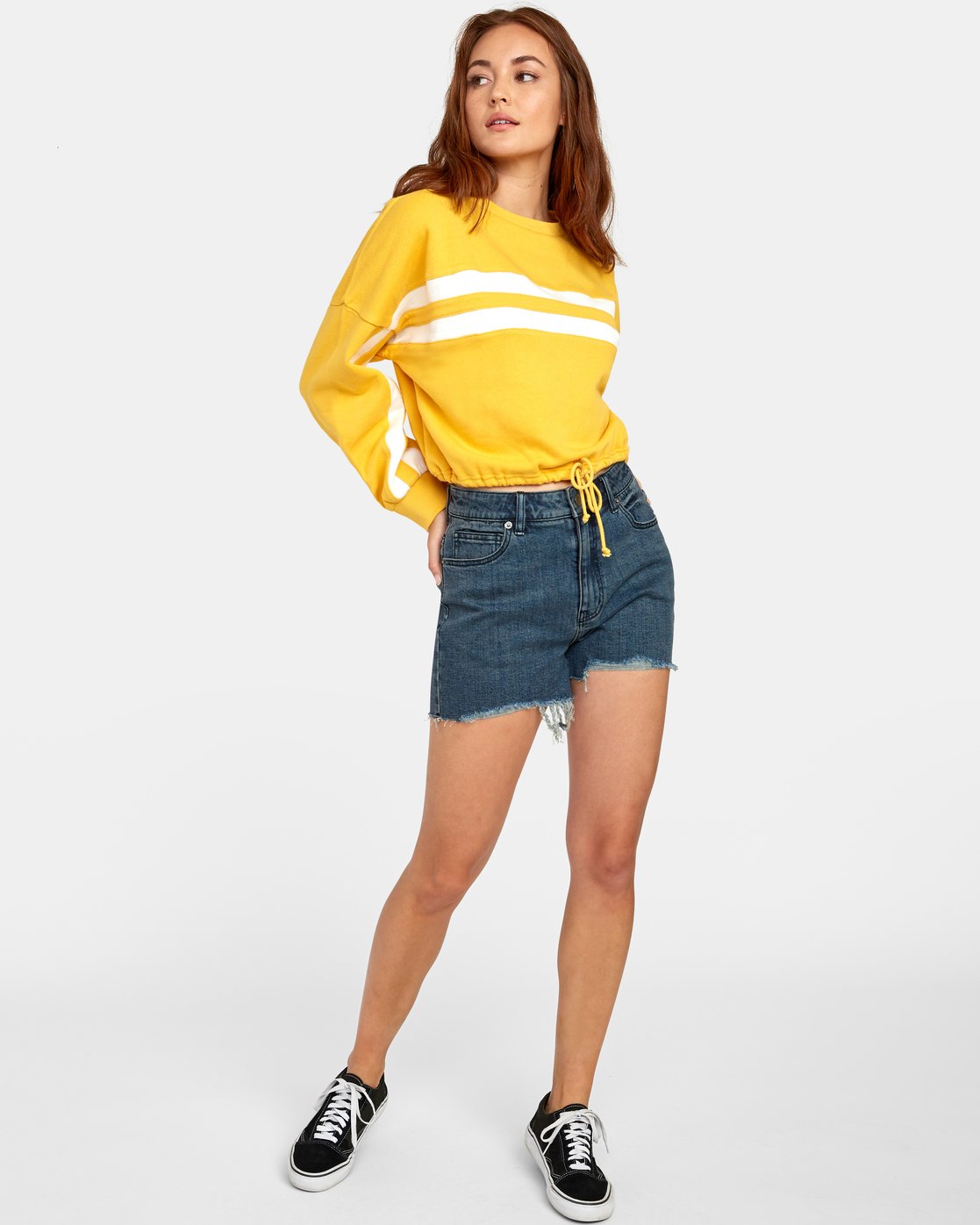 RVCA Womens Aced Fleece Sweatshirt