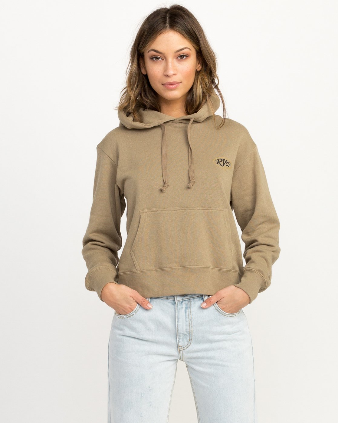 rvca khaki hoodie