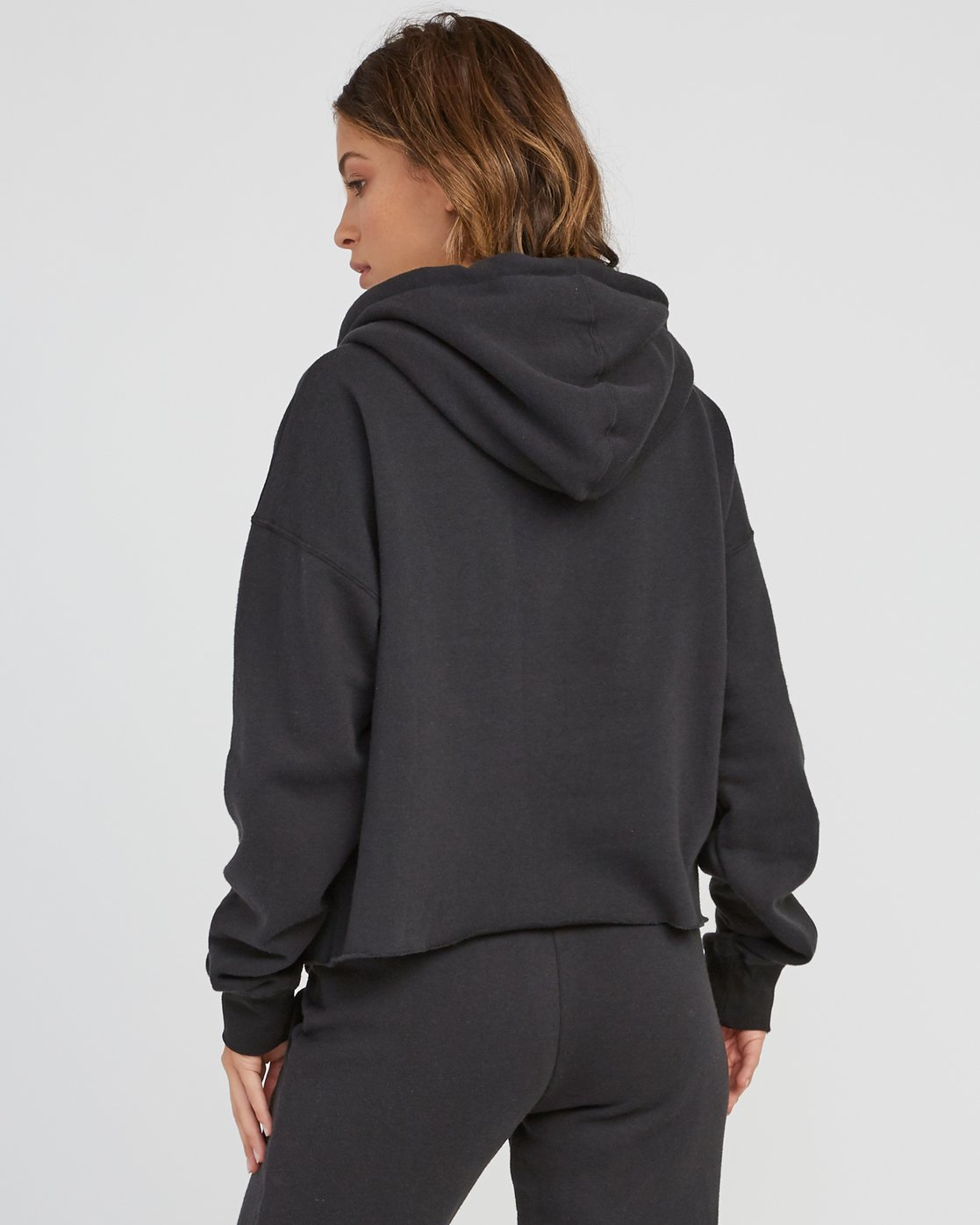 slightly cropped hoodie