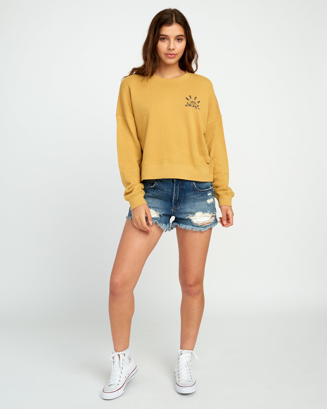 rvca crew neck sweater