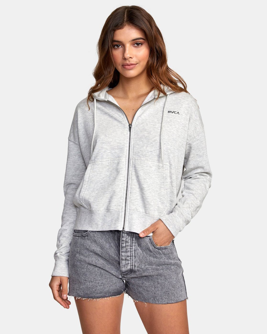 rvca zip hoodie