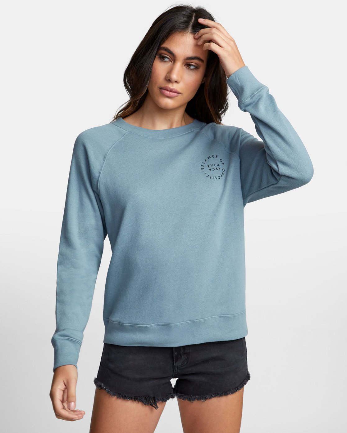 rvca sweatshirt womens