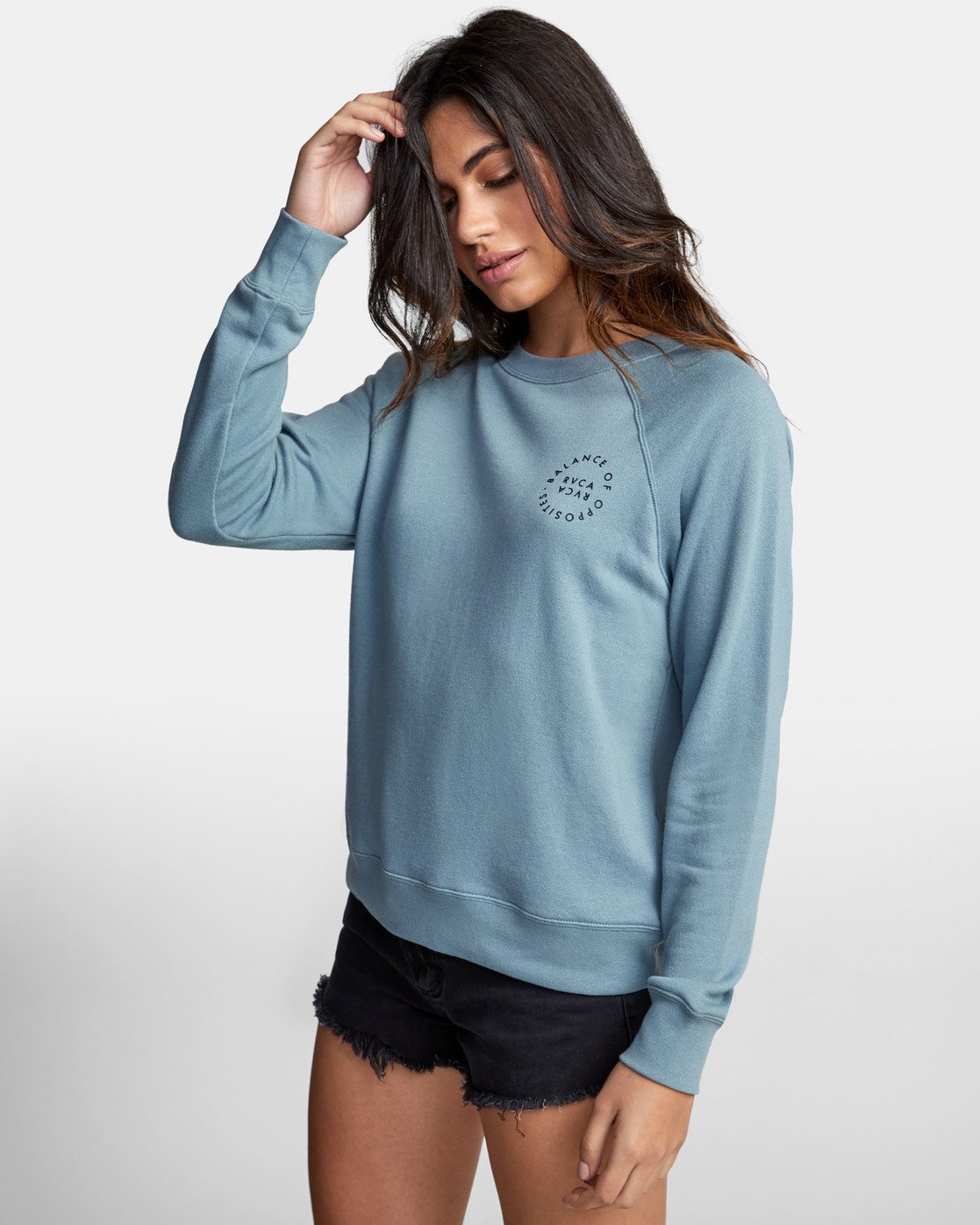 rvca sweatshirt womens