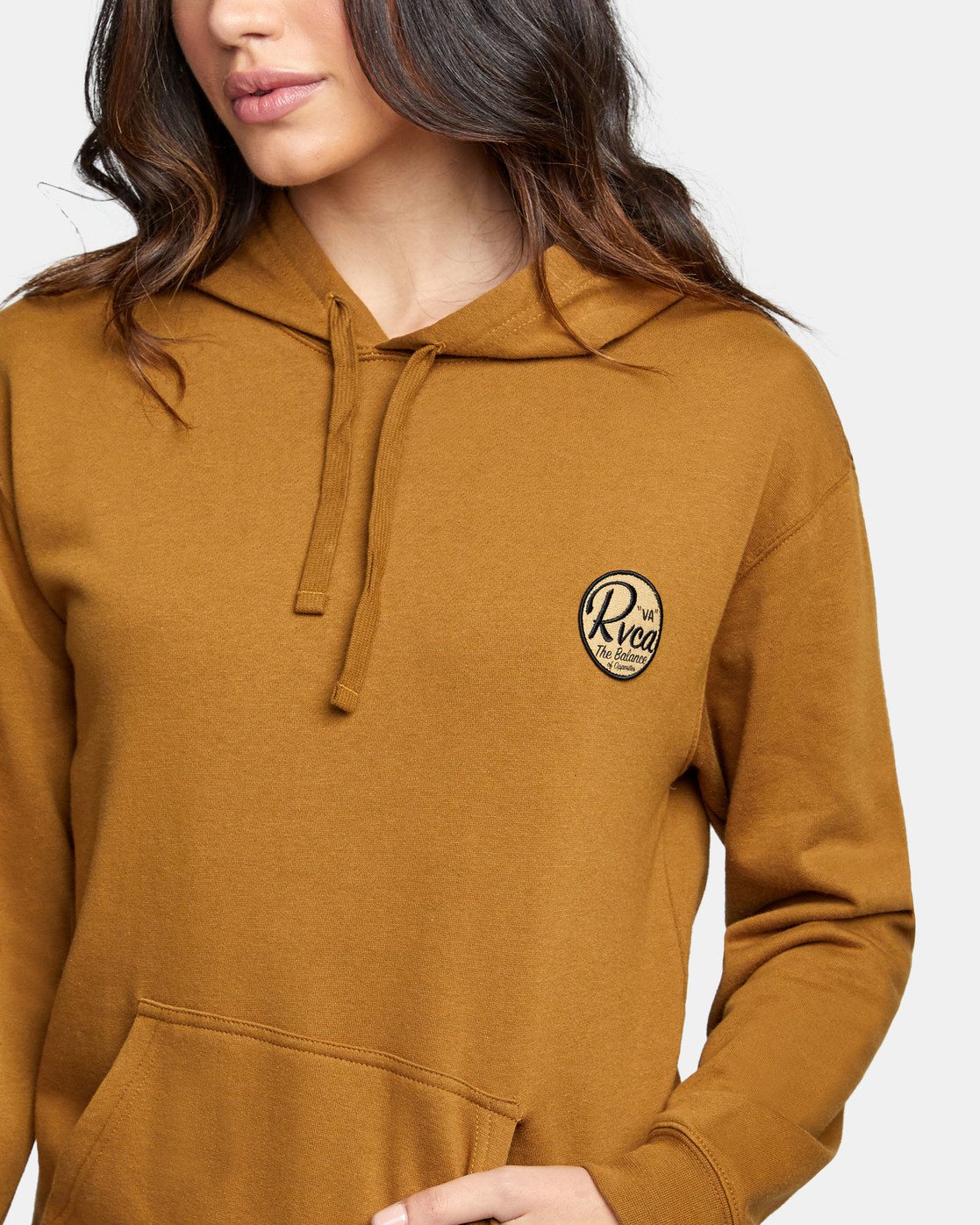 rvca tan hoodie