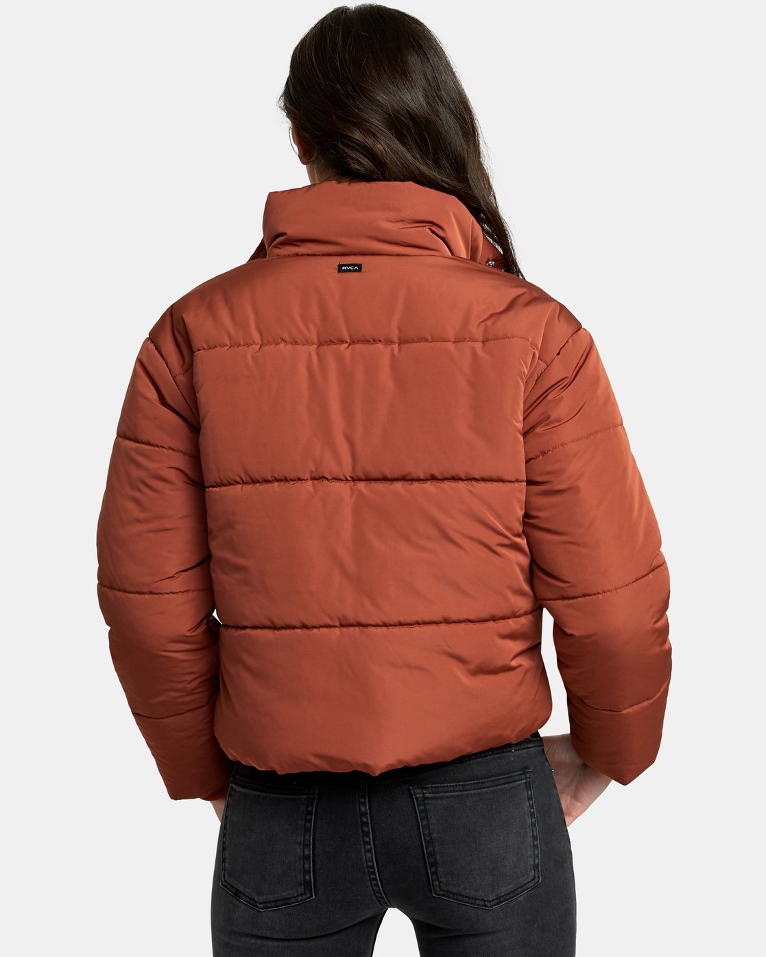rvca eezeh puffer cropped jacket