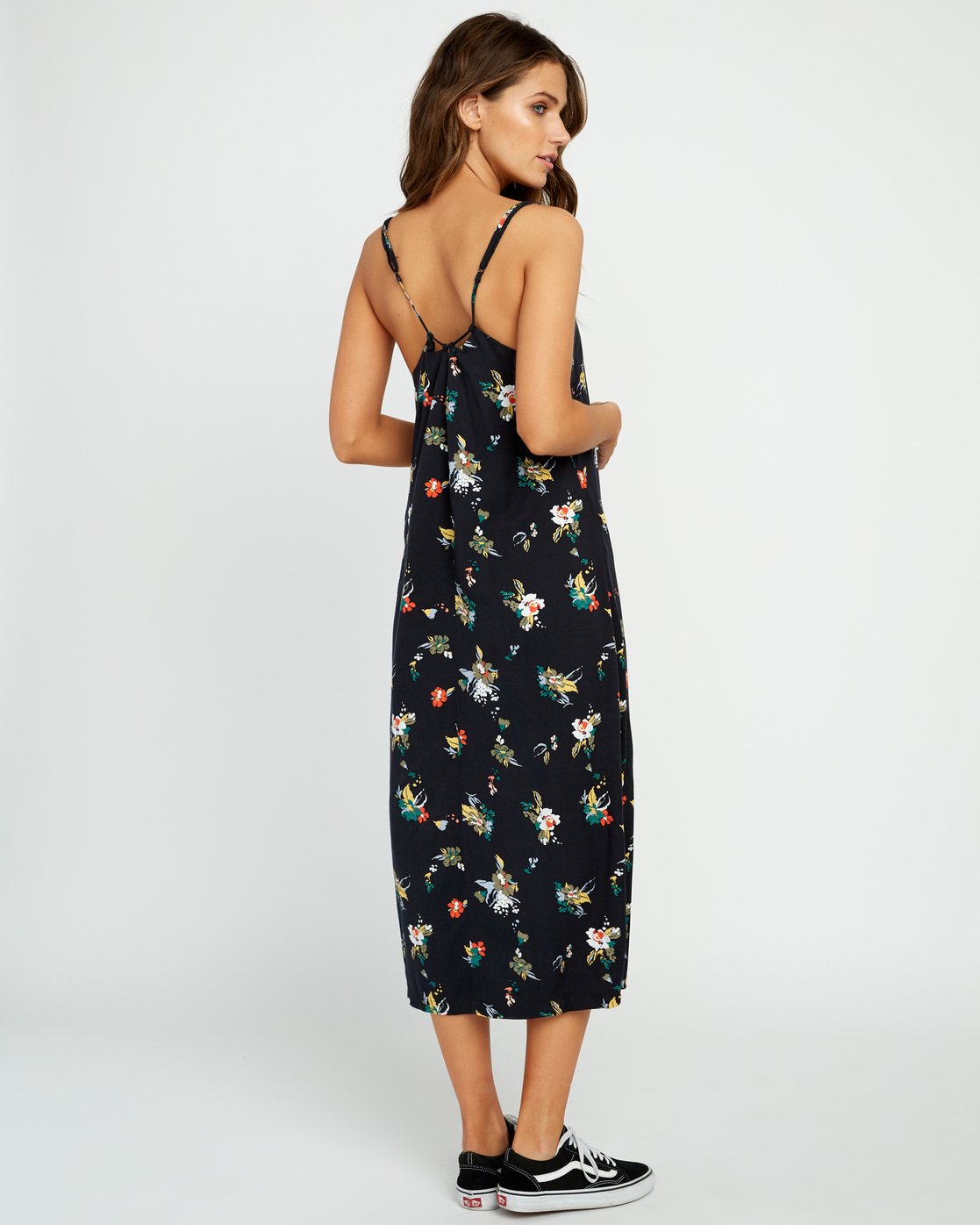 floral slip midi dress