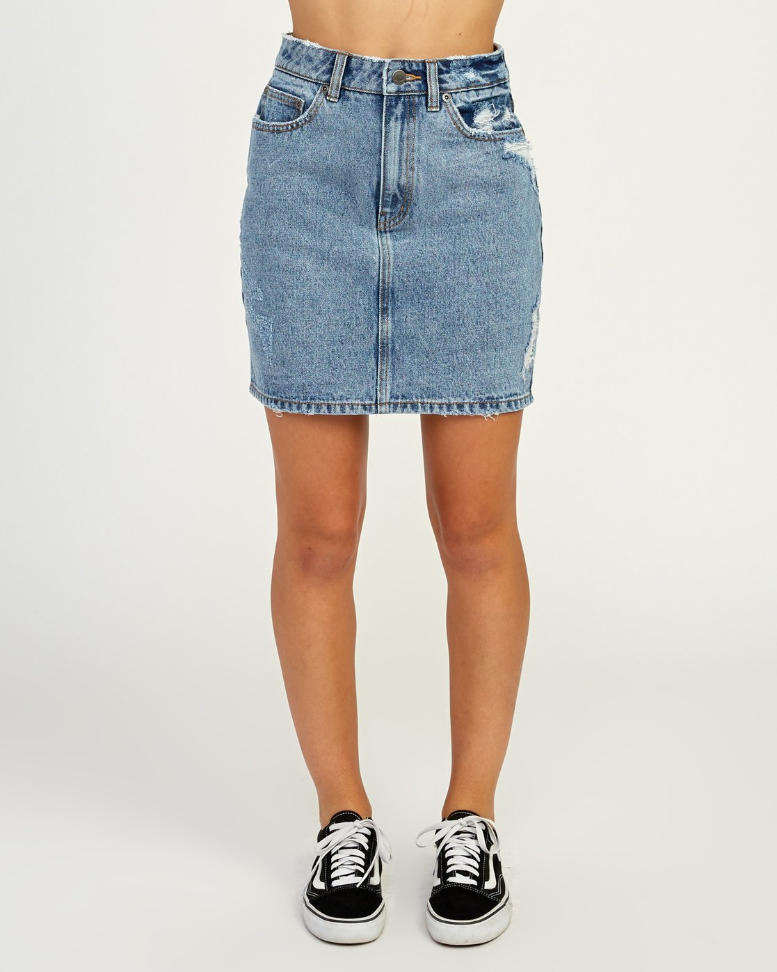 jean skirt high waisted