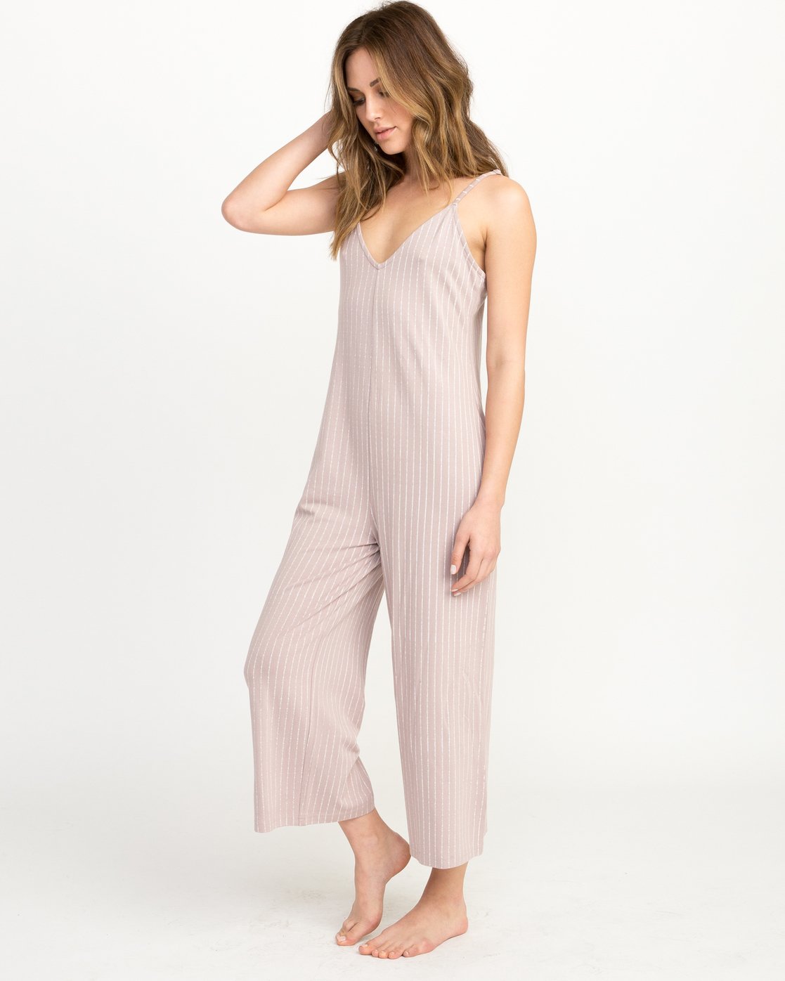 wide leg lounge jumpsuit