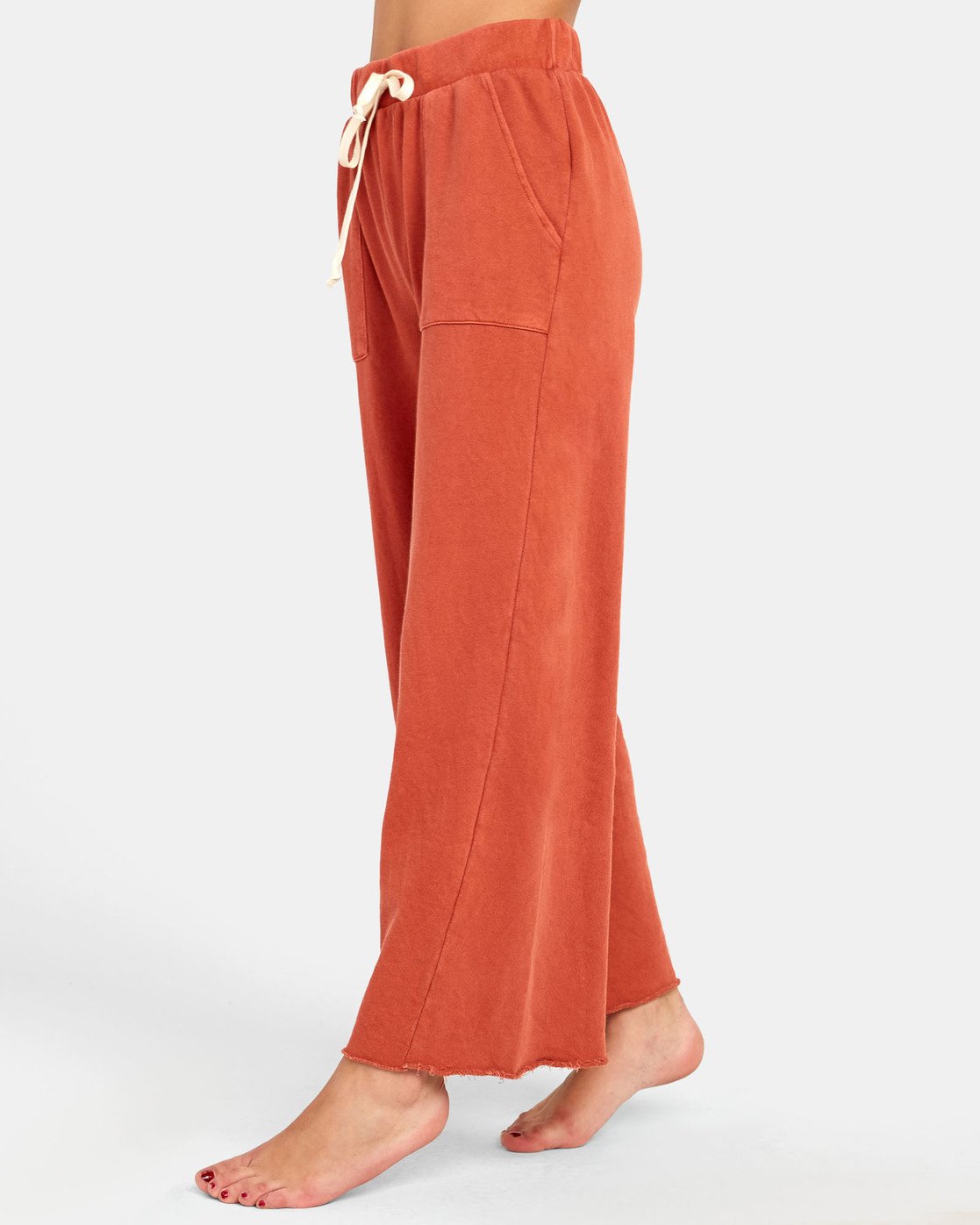 wide leg fleece sweatpants