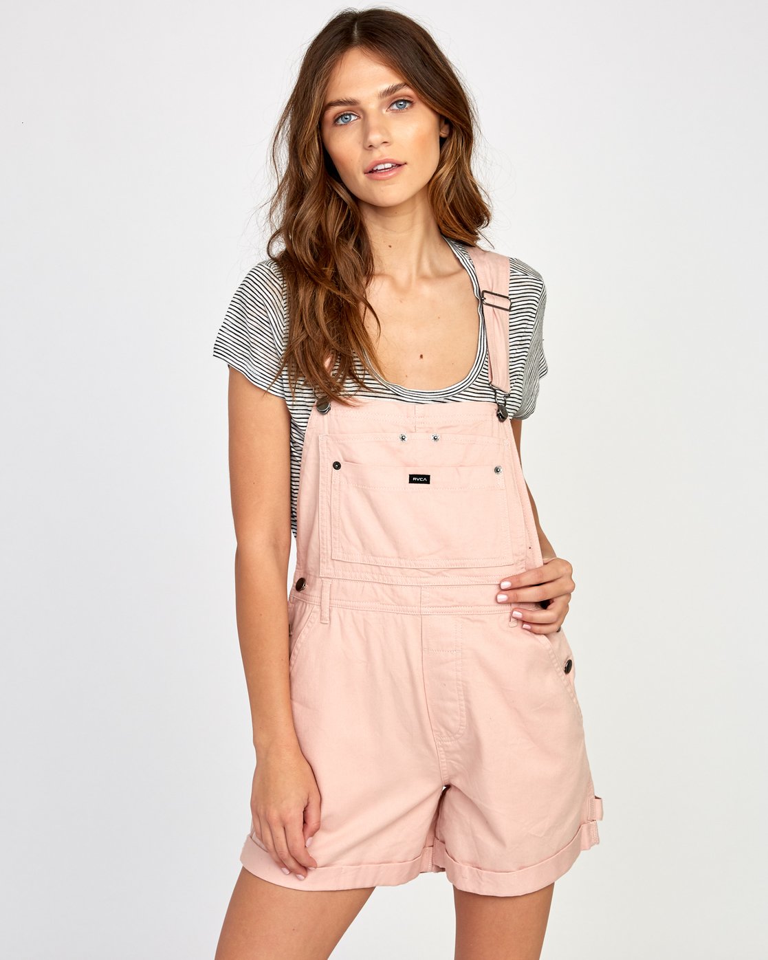 pink blush overalls