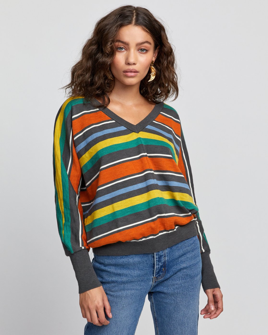 Carter Striped Sweater WV03VRCA | RVCA