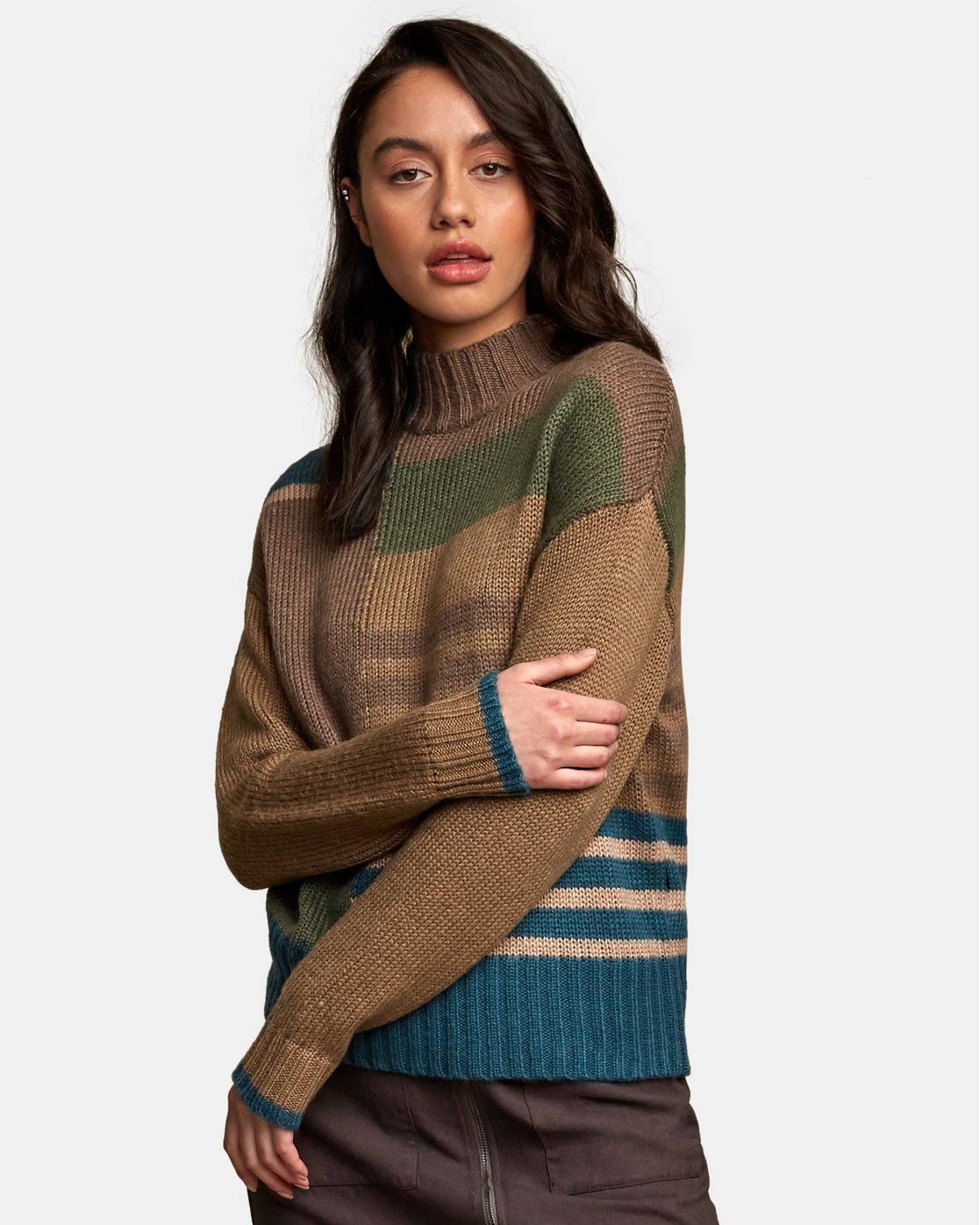 mock neck sweater