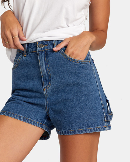 2 Recession - Denim-Shorts für Frauen Grün AVJDS00117 RVCA