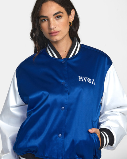 6 Seniesa Estrada Niesa - Bomber Jacket for Women Blue AVJJK00186 RVCA