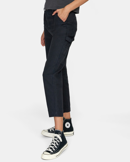 4 Recession Collection - Slim Fit Trousers for Women Black AVJNP00138 RVCA