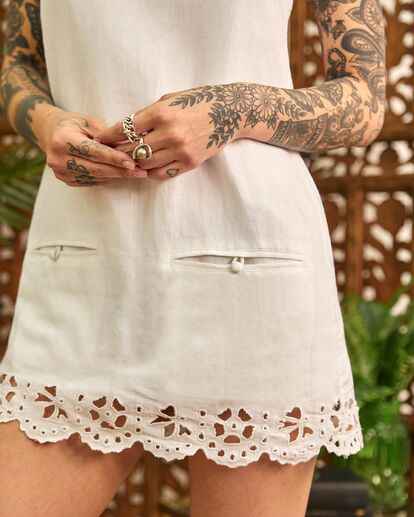 5 Swing Shift Dress White AVJWD00210 RVCA