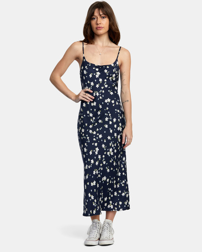 3 Maiden - Robe midi pour Femme Bleu AVJWD00241 RVCA