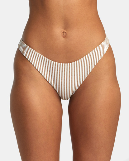 1 Linear - Bikinihose mit mittlerer Bedeckung für Frauen Braun AVJX400429 RVCA