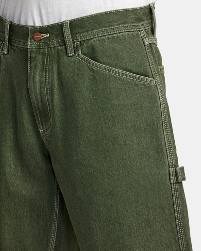 4 Chainmail - Short en denim pour Homme Vert AVYDS00100 RVCA