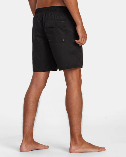 3 Opposites Elastic - Hybrid Amphibian Shorts for Men Black AVYHY03000 RVCA