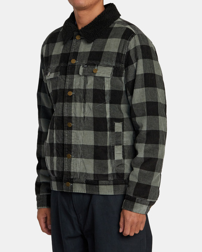 Rvca daggers 2024 cord sherpa jacket