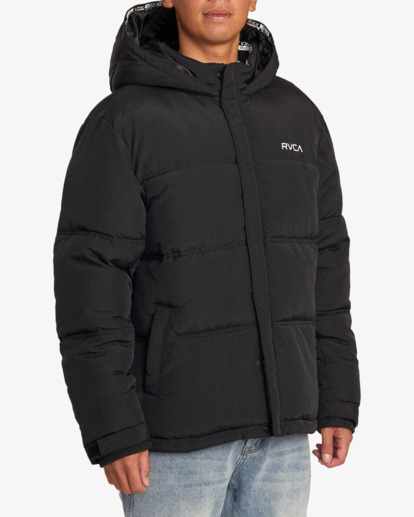 Nicce parka jacket in cheap black with fur hood