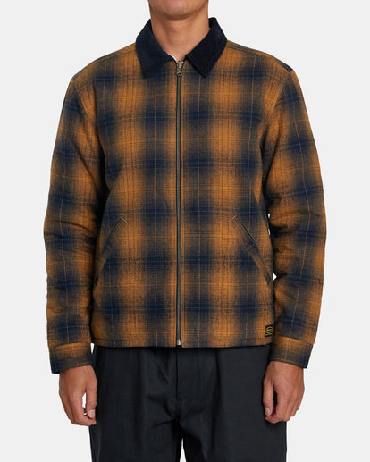 Rvca shop hooded flannel