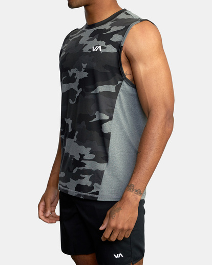 1 SPORT VENT MUSCLE TANK TOP Brown AVYKT00170 RVCA