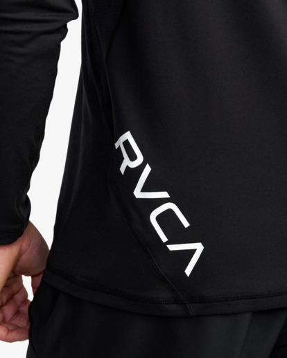 6 Sport Vent - Top Técnico con Capucha para Hombre Negro AVYKT00285 RVCA