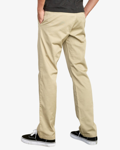 3 The Weekend Stretch - Pantalon straight pour Homme Beige AVYNP00224 RVCA