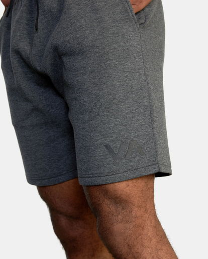 7 VA Sport 19" - Elasticated Shorts for Men Grey AVYWS00135 RVCA