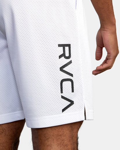 5 VA Sport | Mesh Elastic Athletic Shorts II 17" White AVYWS00158 RVCA