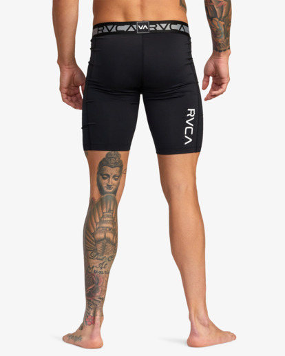 2 Compression - Pantalón corto de entrenamiento para Hombre Negro AVYWS00243 RVCA