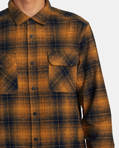 2 Dayshift Flannel - Camisa de Manga Larga para Hombre Azul AVYWT00438 RVCA