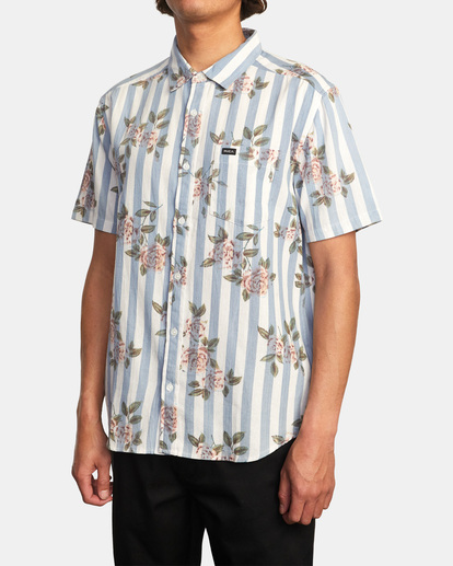 4 Harbour - Camisa de manga corta para Hombre Blanco C1SHRZRVP2 RVCA