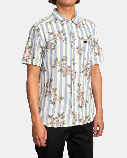 5 Harbour - Camisa de manga corta para Hombre Blanco C1SHRZRVP2 RVCA