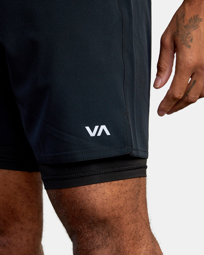 3 Yogger Train 2 In 1 - Short pour Homme Noir C4WKMARVP2 RVCA