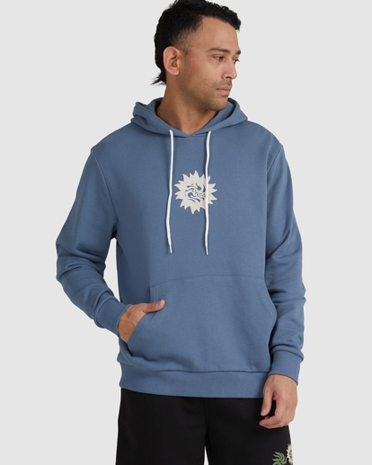 Rvca top blue hoodie