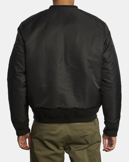 1 Mark Oblow Va-1 - Satin Flight Jacket for Men  F1JKSERVF2 RVCA