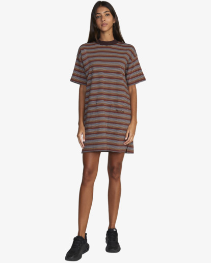 3 Parker - T-Shirt Dress for Women Brown F3DRRBRVF2 RVCA