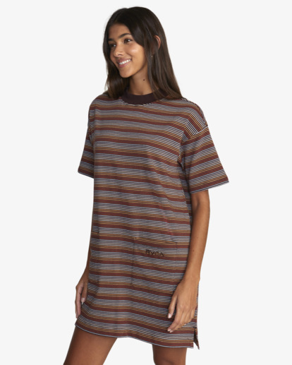 4 Parker - Vestido Camiseta para Mujer Marron F3DRRBRVF2 RVCA