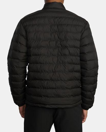 thumbnail image 2 of RVCA Men's Puffer Jacket - Quilted Down Blend Fleece Winter Coat With Hood 2 of 11