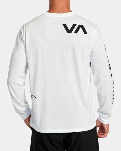 1 Rvca Hiragana - Maglietta a Maniche Lunghe da Uomo  F4LSMBRVF2 RVCA